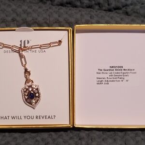 FREE OG W/purchase - Rose Gold Plated Guardian Shield Necklace